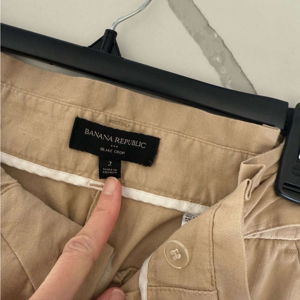 Banana Republic Blake Crop Linen pants - Picture 6 of 6